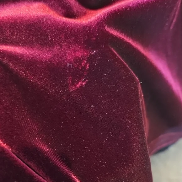 NEW $745 THEIA ANITA OFF THE SHOULDER VELVET GOWN DRESS IN CRIMSON ROSE SIZE 4 - Picture 7 of 10